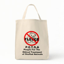 People For The Ethical Treatment of Stuffed Animal Canvas Bags