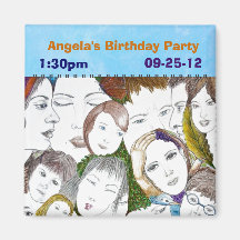 People Gathering Fridge Magnet
