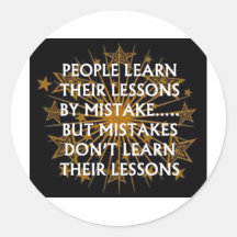 People Learn from mistakes Stickers