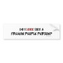 People Person Bumpersticker Bumper Stickers