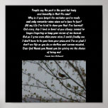 People say the past is the past,Poem- Poster
