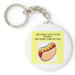 people vs hot dogs key chains