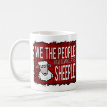 People Wake up Sheeple Coffee Mugs