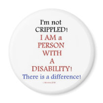 PEOPLE WITH DISABILITIES 2 MAGNETS