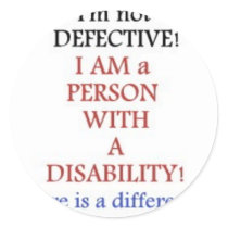 PEOPLE WITH DISABILITIES STICKERS