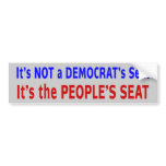 People's Seat Election Message bumper stickers