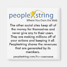 PeopleString Square Magnet