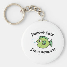 Pepere dit I&apos ; m un gardien Porte-clé