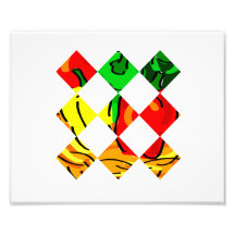 Pepper graphic colourful diamond tile photo