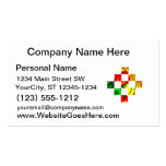 pepper graphic colourful square tiles business card template