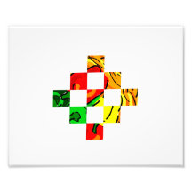 pepper graphic colourful square tiles photo