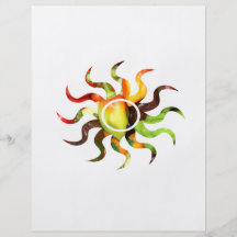 Pepper pile sun cutout shape 1 full colour flyer