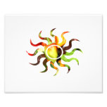 Pepper pile sun cutout shape 1 photo art