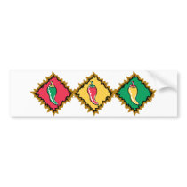 Pepper Trio bumper stickers