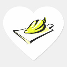 Pepper yellow on cutting board graphic stickers