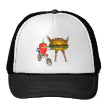 PepperBot and HandburgerBot Hat