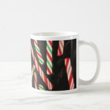 Peppermint Candy Cane Sticks Coffee Mugs