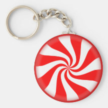 Peppermint Candy Keychain