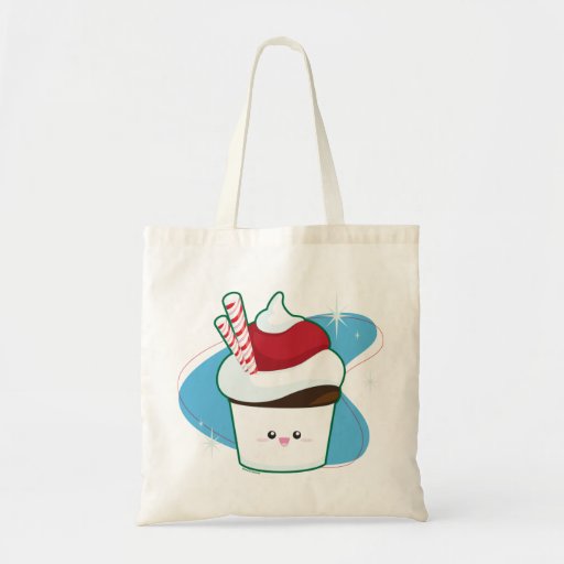 Peppermint Cupcake Canvas Bag