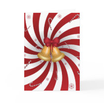 Peppermint Jingle Bells Blank Card