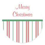 Peppermint Merry Christmas Stickers