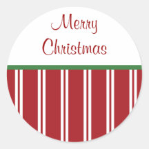 Peppermint Merry Christmas Stickers