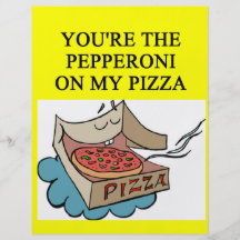 pepperoni pizza lover custom flyer