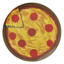 Pepperoni Pizza Plate