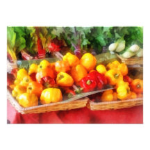 Peppers at Farmers Market Custom Announcements