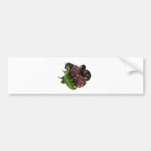 Peppers & eggplant bumper sticker
