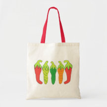 Peppers of Colour Tote Bags