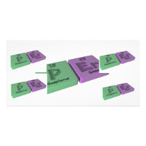 Per as P Phosphorus and Er Erbium Photo Card Template