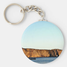 Perce Rock, Gaspe, Quebec, Canada rock formation Keychain