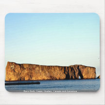 Perce Rock, Gaspe, Quebec, Canada rock formation Mouse Pads