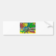 Percentum Chopping Zombies Bumper Stickers