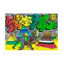 Percentum Chopping Zombies Postcard