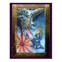 PERCEVAL AND VISION OF THE HOLY GRAIL POST CARDS
