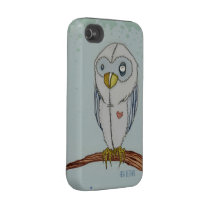 Perched Owl // iphone case // Ash Lethal Tough Iphone 4 Cover
