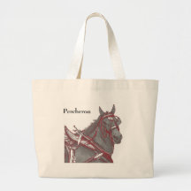 Percheron Horse Tote Canvas Bag
