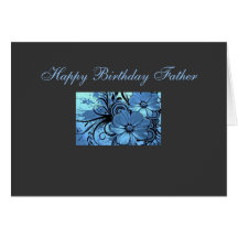 Père de joyeux anniversaire carte de vœux