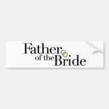 Père de la jeune mariée adhésifs pour voiture