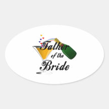 Père du pain grillé de Champagne de jeune mariée Autocollants