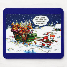 Père Noël a un appartement Tapis De Souris