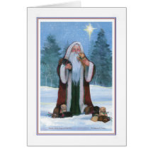 Père Noël avec la carte de chiots de laboratoire
