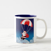 Père Noël de parachutage Mug