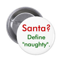 Père Noël ?  Définissez "vilain". Badge Avec Épingle