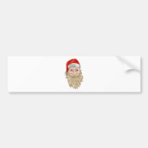père Noël font face Autocollant Pour Voiture