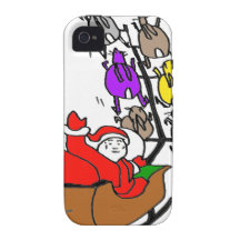 PERE NOEL LAPINS1.png Case-Mate iPhone 4 Case