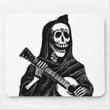 Père Noël Muerte avec la guitare circa les années  Tapis De Souris