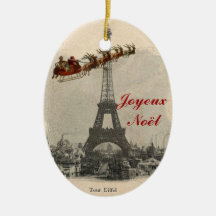 Père Noël vintage au-dessus d'ornement de Noël de 
